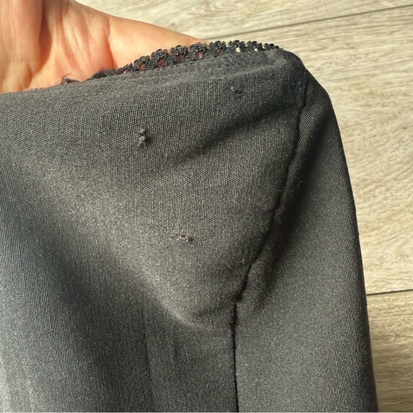 Vintage M Collection Black Strapless Bodycon Lace Lining Dress Made in USA - Picture 14 of 15